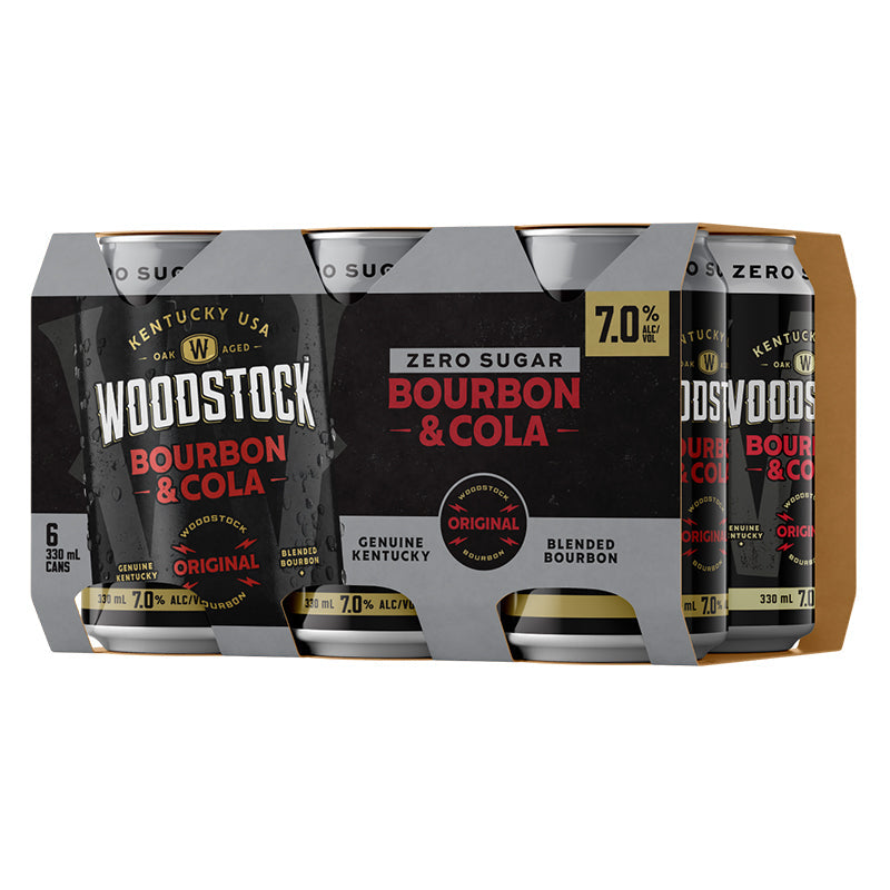 Woodstock & Zero Sugar Cola 7% Cans 6x330ml