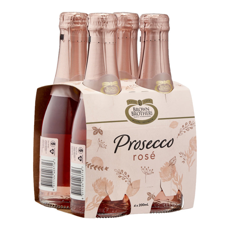 Brown Brothers Prosecco RosÃ© minis 4x200ml