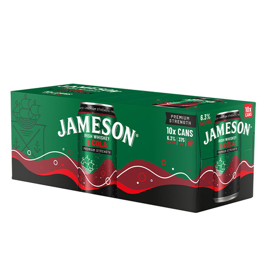 Jameson Cola 6.3% 375ml cans 10pk