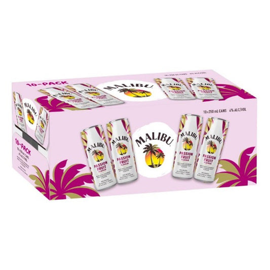 Malibu & Passionfruit 4% 250ml 10pk cans
