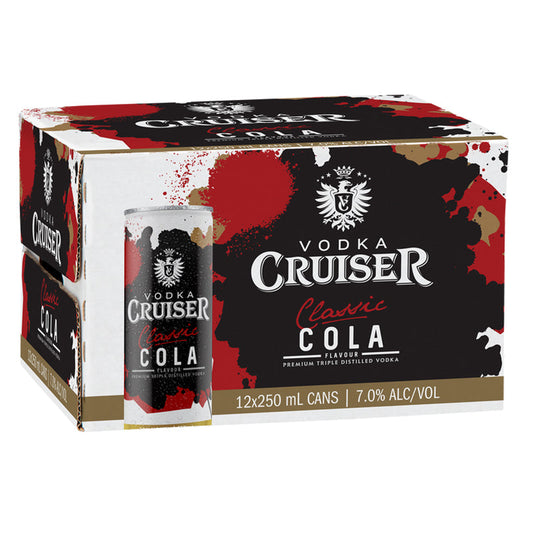 Cruiser Classic Cola 7% 250ml 12pk Cans